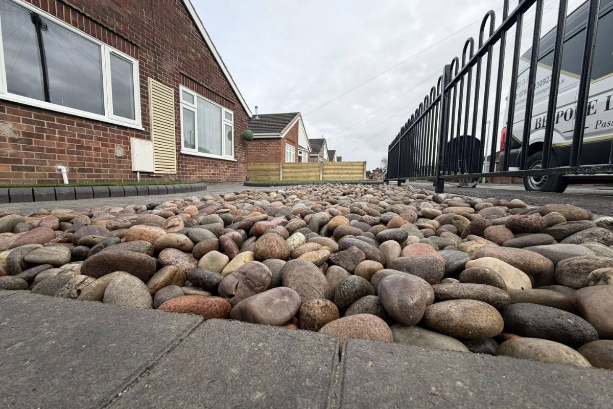 Bespoke Landscaping drone footage from recent project of driveway