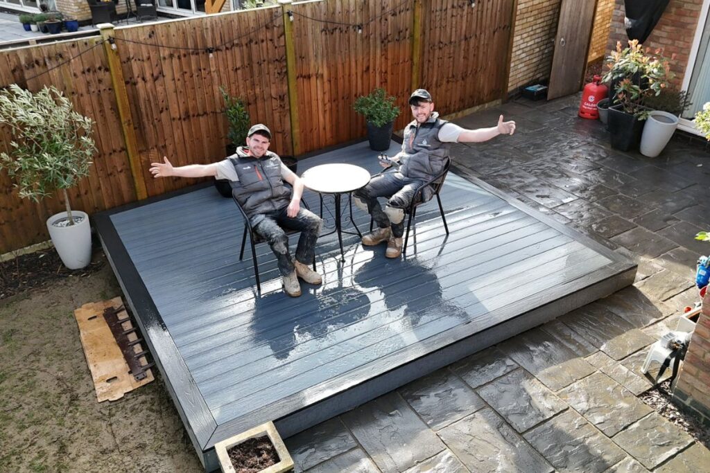 Bespoke Landscaping team working on a project in Lincoln