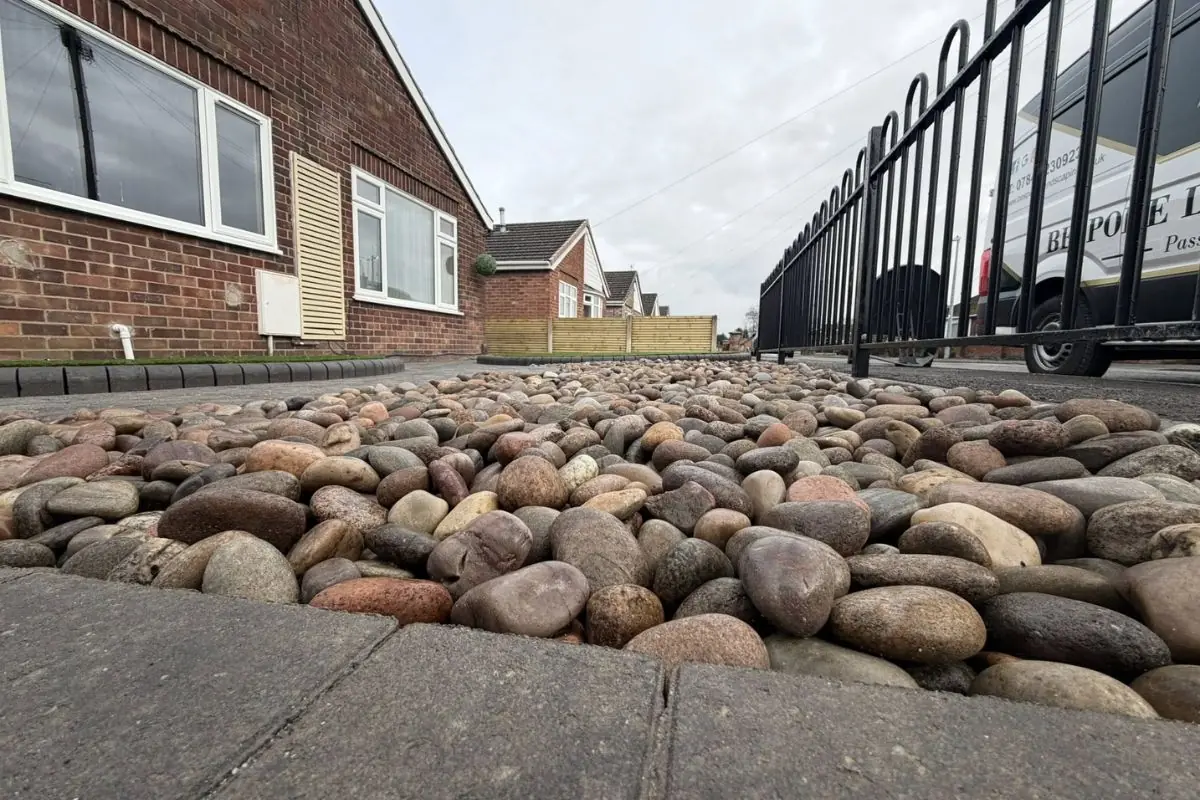 Bespoke Landscaping drone footage from recent project of driveway