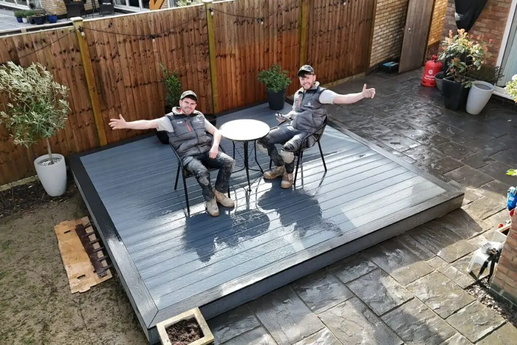 Bespoke Landscaping team working on a project in Lincoln